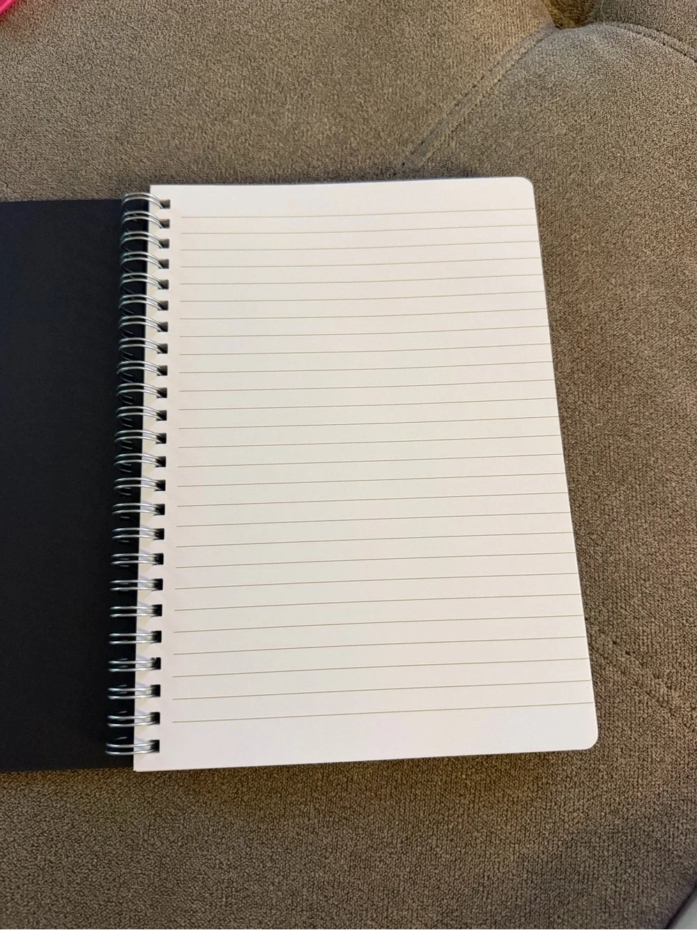 Coach Black Spiral Notebook Refill